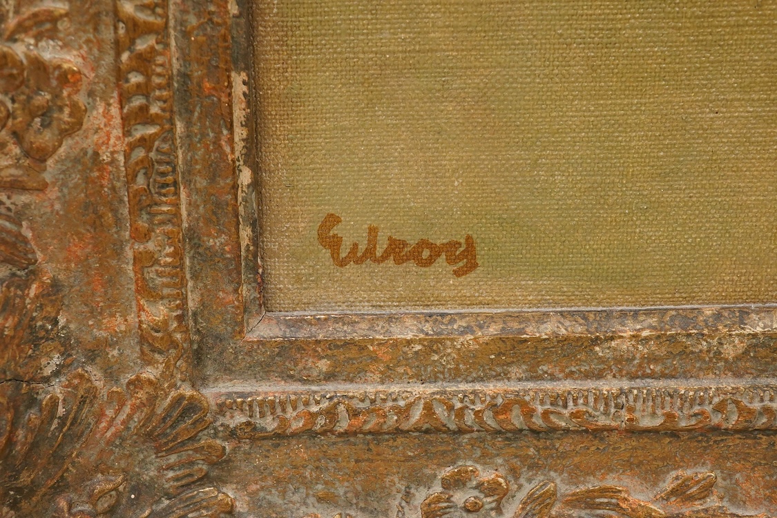 John Thomas Young Gilroy (1898-1985), Still life of flowers in a vase, signed, details verso, oil on canvas, 75 x 62cm